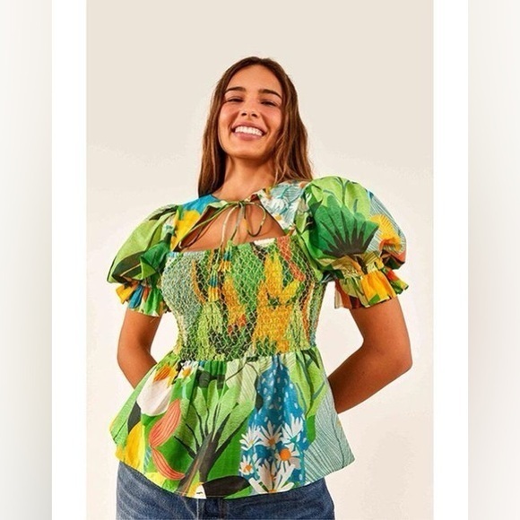 FARM Rio Vintage Toucans Blouse - Picture 1 of 7